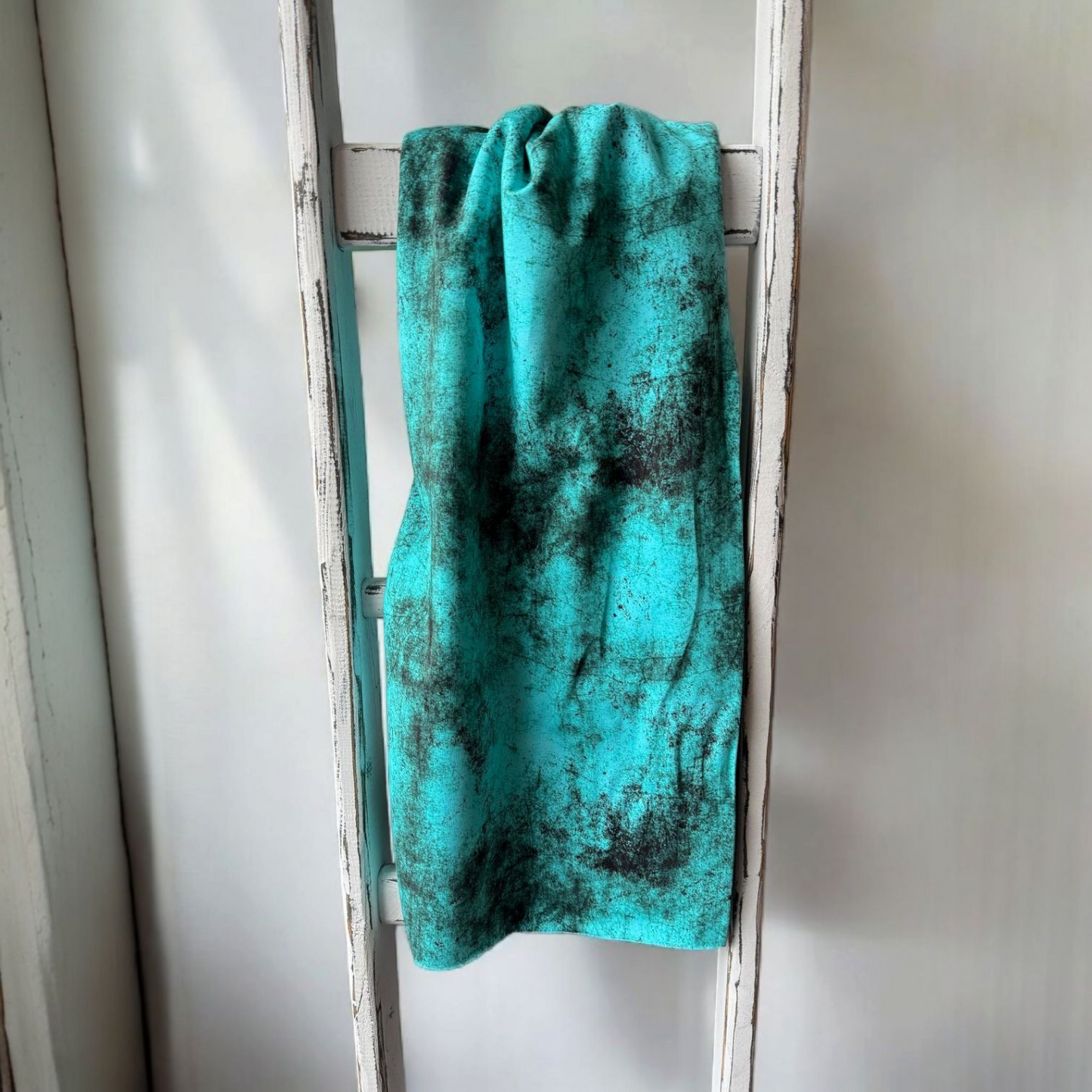 0,5m Bio-French Terry Vanählismus Grunge mint allover