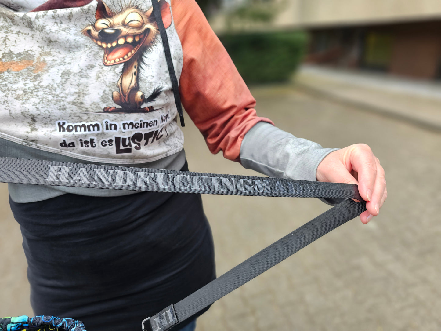 1m Gurtband geprägt Handfuckingmade