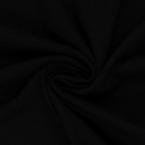 1 m Heike, Schlauchware, Bündchen, schwarz
