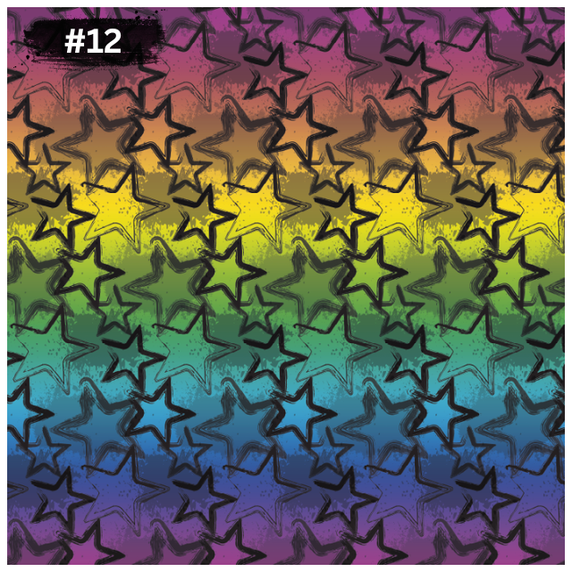 Vorbestellung: 0,5m Grungestars rainbow Bio KuschelSweat