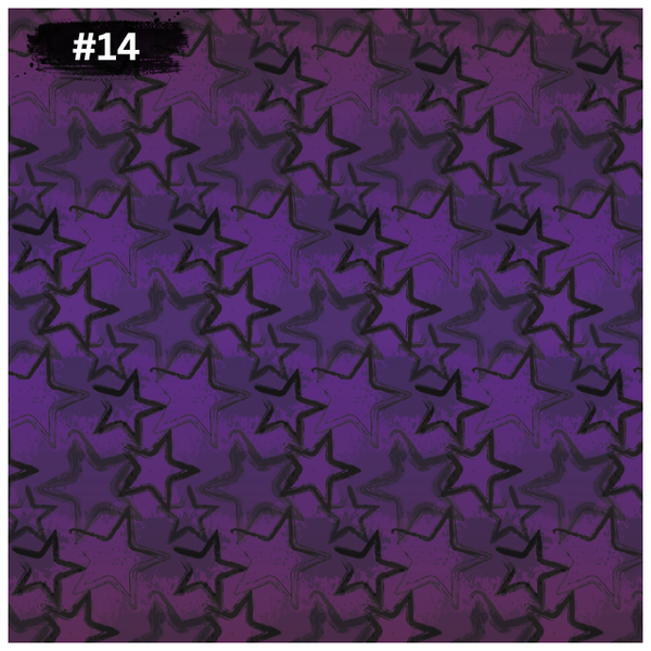 0,5m Grungestars lila Bio Sommersweat angeraut