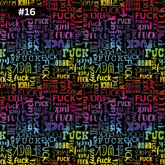 Vorbestellung: 0,5m Fuck rainbow Bio KuschelSweat