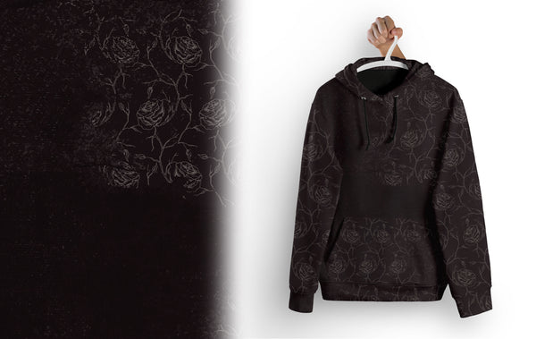 0,5m Bio Jersey kombi "Night rose