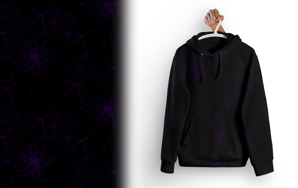 0,5m Bio Sommersweat „Ich atme ein ich raste aus lila"