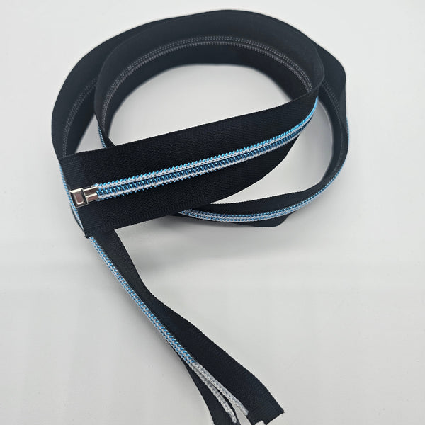 Teilbarer Reißverschluss türkis Glow in the Dark 85 cm