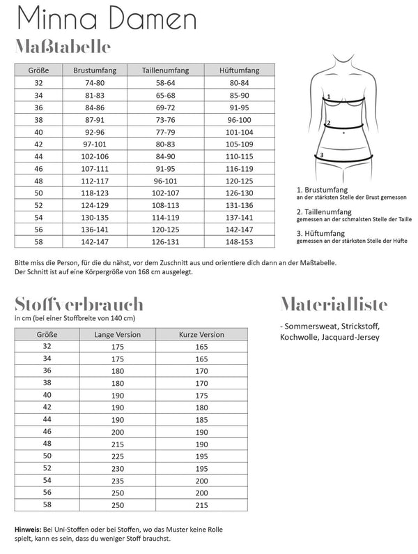 Papierschnittmuster Minna Damen – zweites Bild