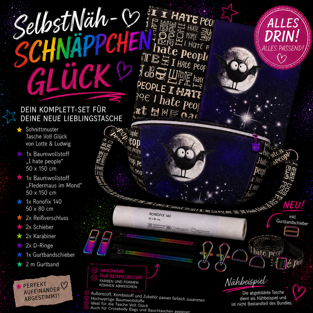 SelbstNäh-SchnäppchenGlück Tasche voll Glück krawummsklaus