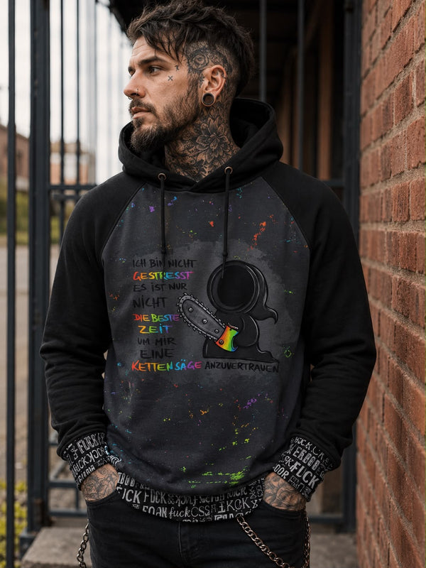 SelbstNäh-SchnäppchenGlück Hoodie Denver Tödchen Kettensäge Größe xs bis 4xl