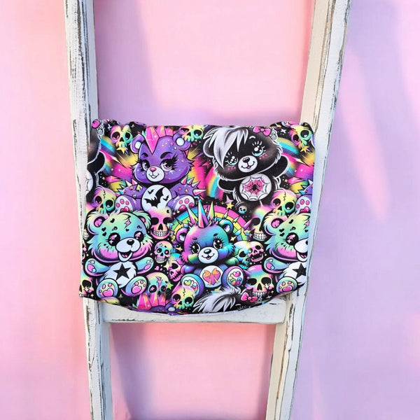 0,5m Sommersweat Punkbärchen Allover