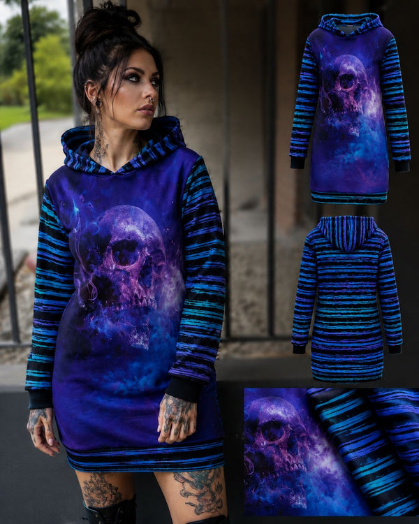 SelbstNäh-SchnäppchenGlück xte Hoodie Skull Galaxy Größe 34 bis 58