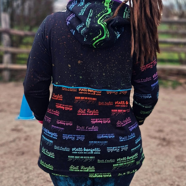 0,5m Bio French Terry „Statt konfetti rainbow“