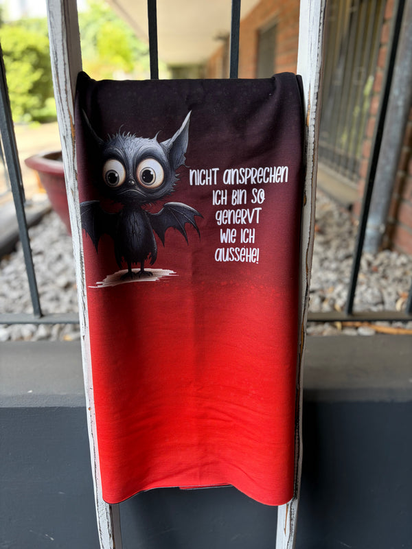 1m French Terry nicht ansprechen rot