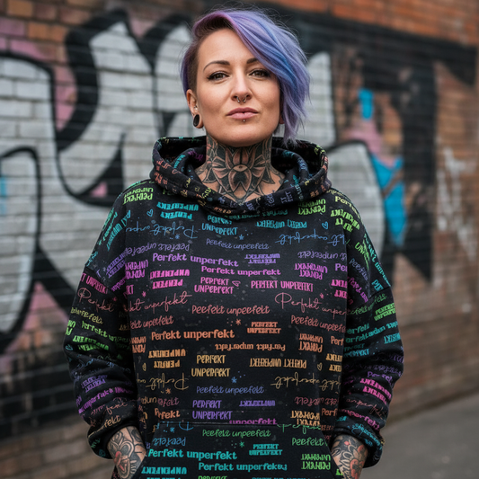 0,5 m French Terry Perfekt unperfekt rainbow