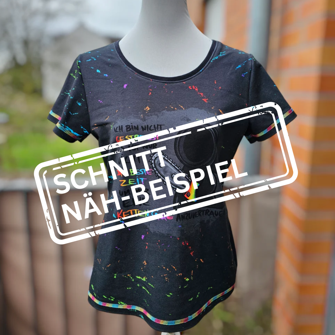Schnäppchen-NähGlück Sommershirt Rainbow Schachbrett