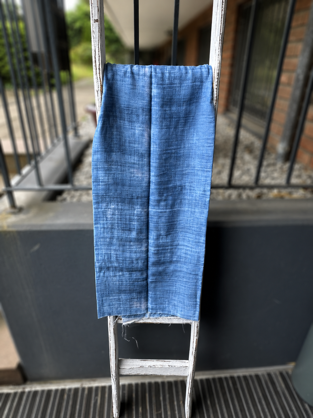 1m Musselin Grit Couture blau