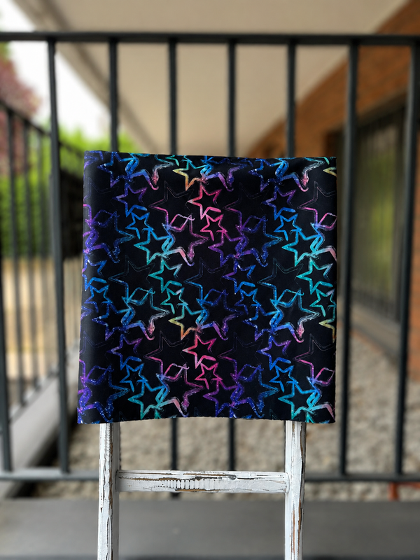 0,5m wasserabweisender Canvas Grungestars rainbow galaxy
