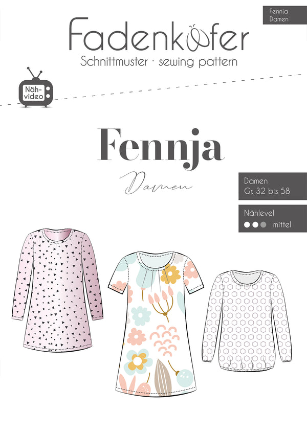 Papierschnittmuster Fennja Fadenkäfer