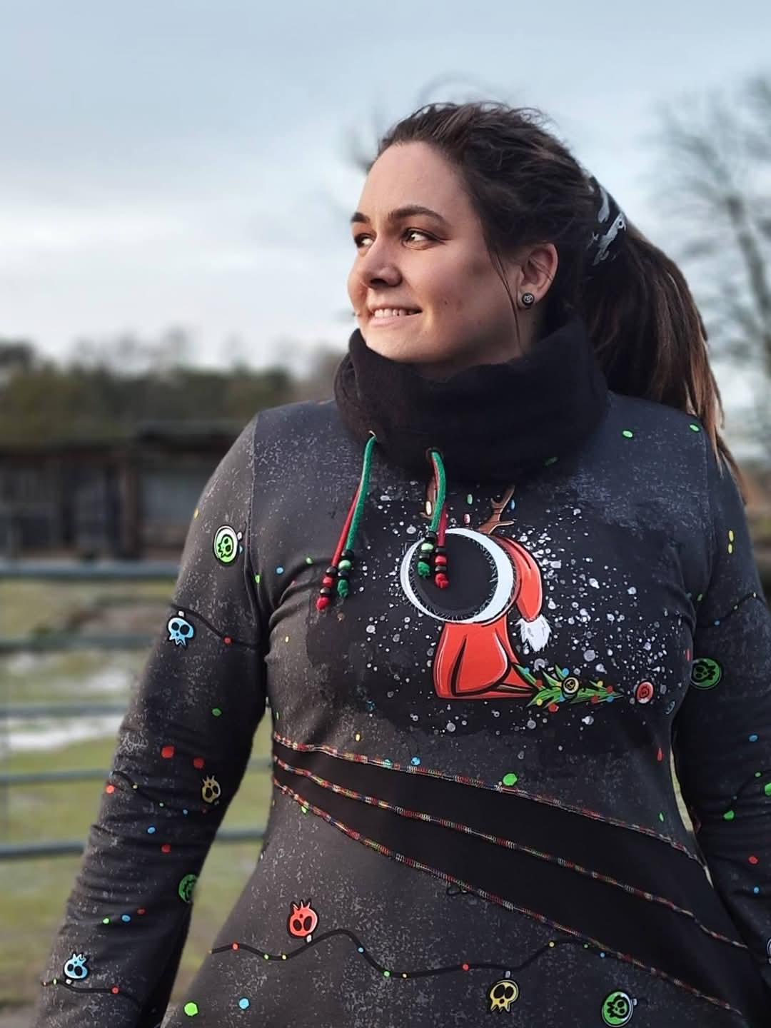 Vorbestellung: 0,75cm Bio KuschelSweat "Weihnachtstödchen"