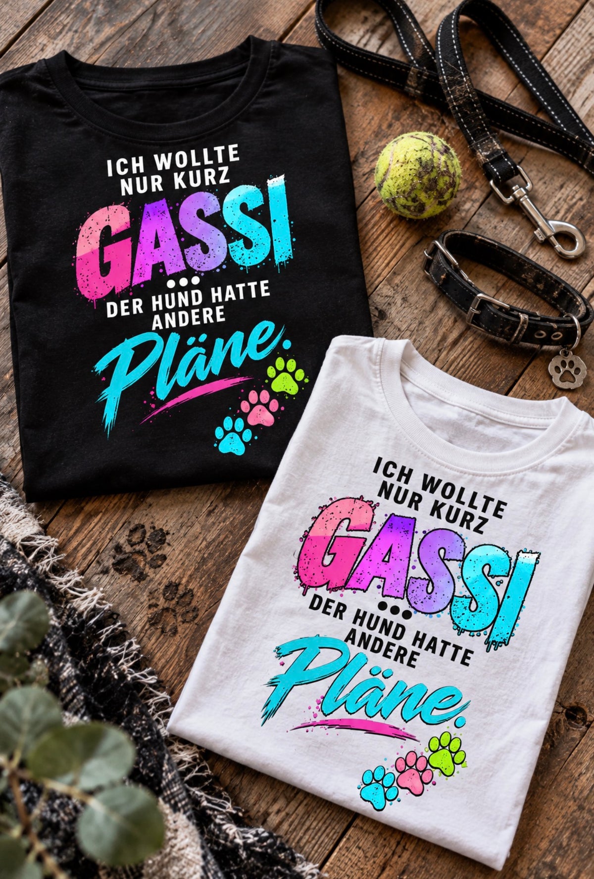 Bügelbild Gassi