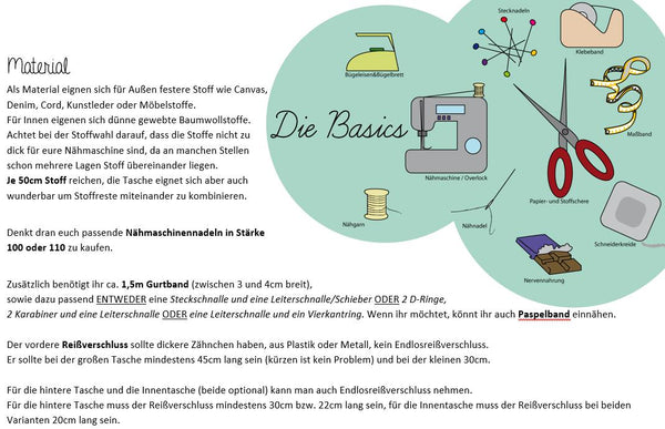 Papierschnittmuster Tasche voll Glück – zweites Bild