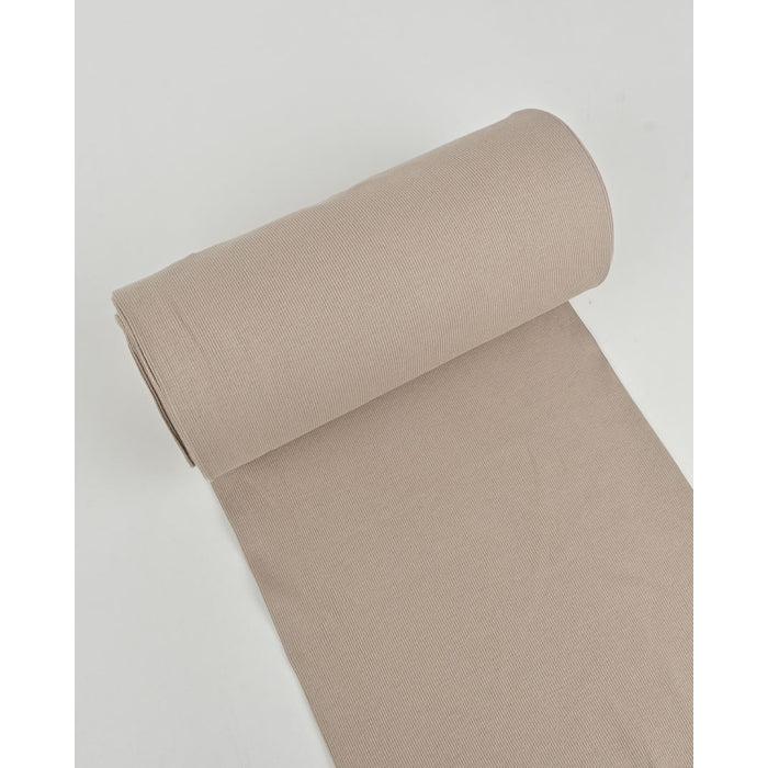 0,5m Ripp Bündchen Taupe
