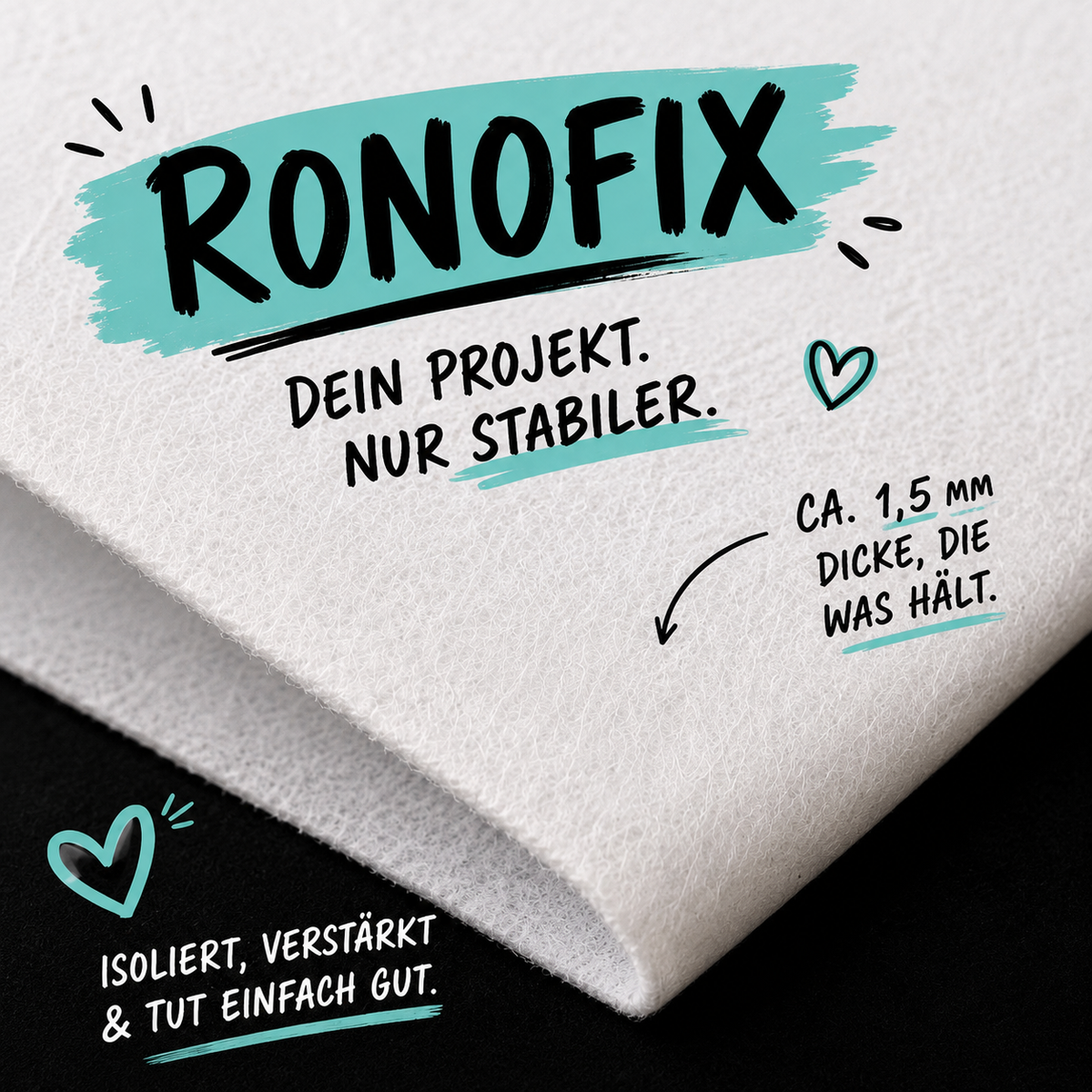 0,5m ronofix 140 zum aufbügeln