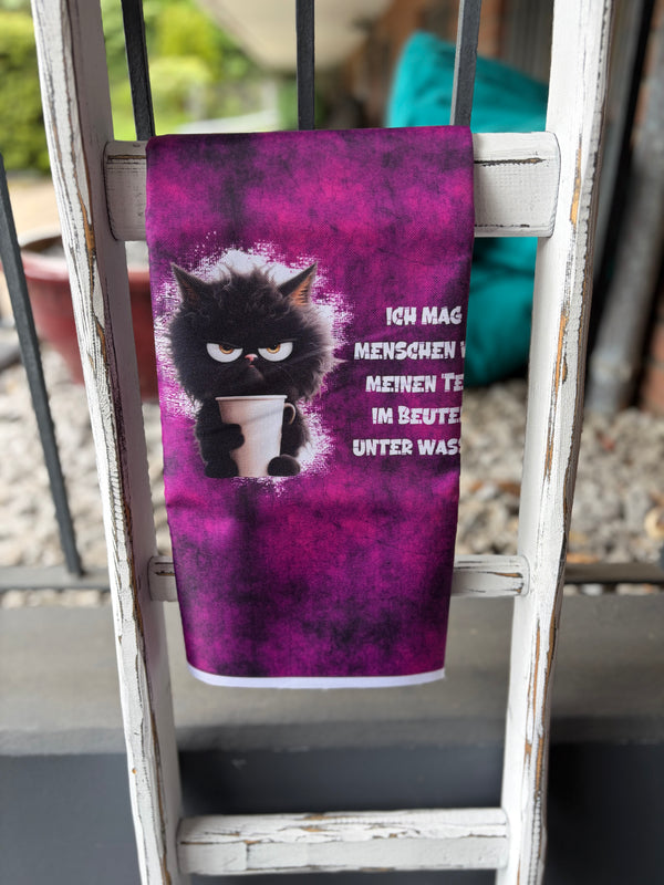 0,5m böse Katze beere wasserabweisender Canvas