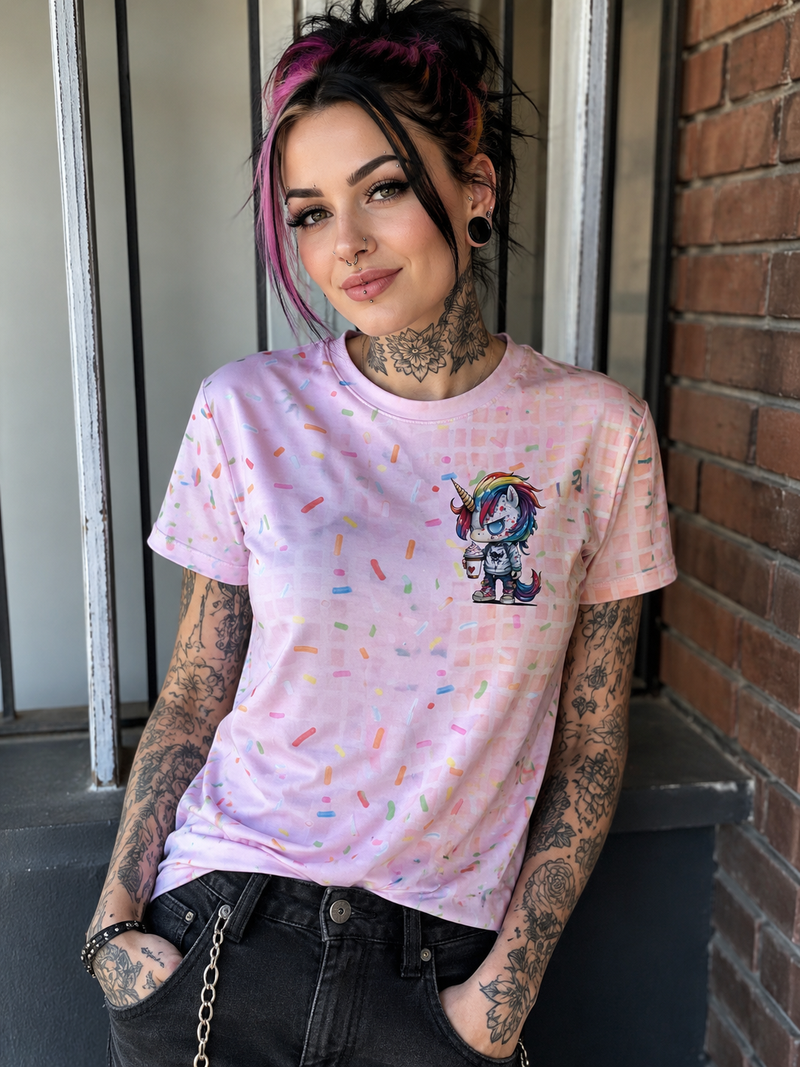 SelbstNäh-SchnäppchenGlück Basicshirt Sprinkle bis Größe 58 inkl. Bügelbild