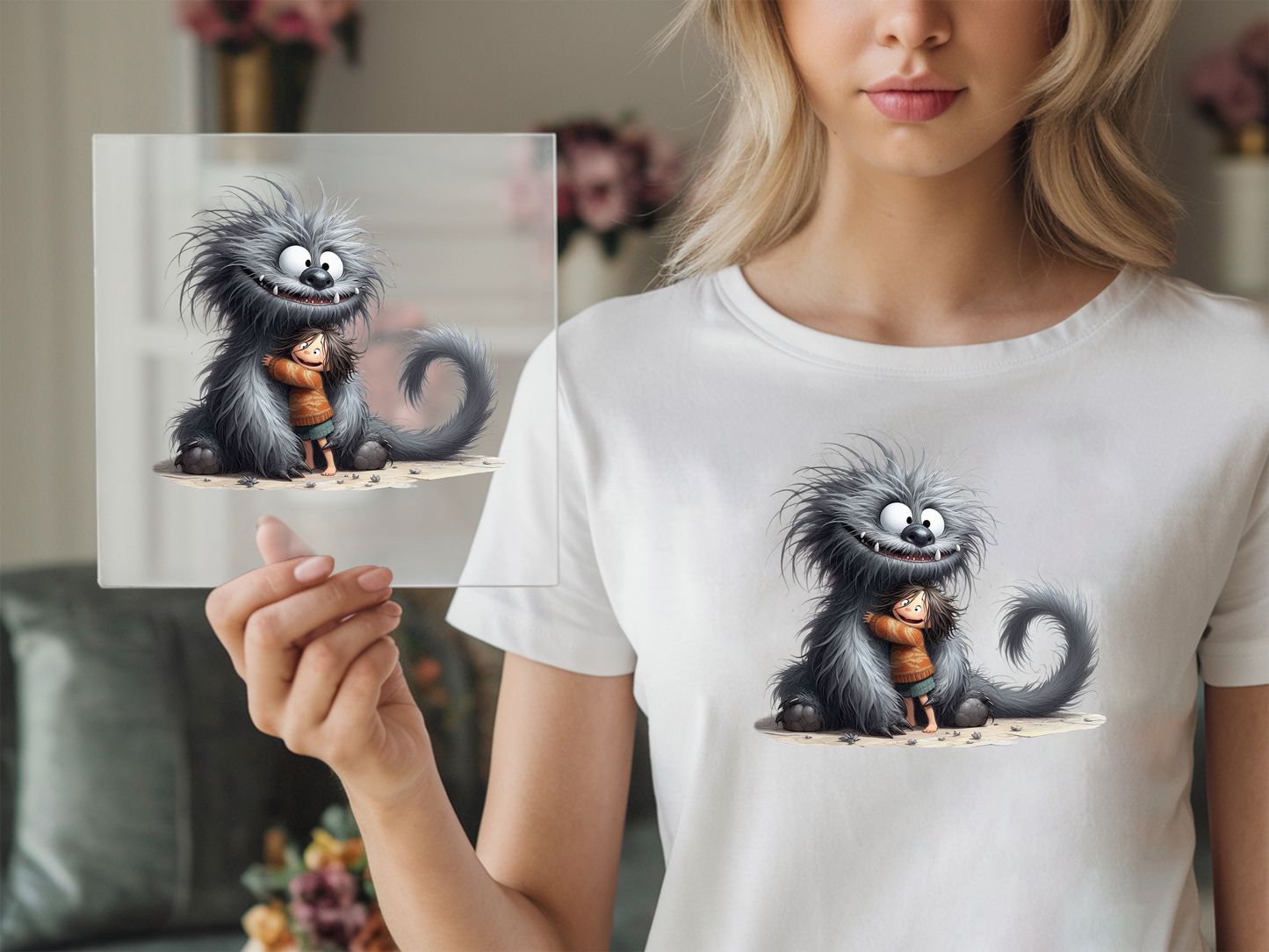 Bügelbild Monsterfreunde