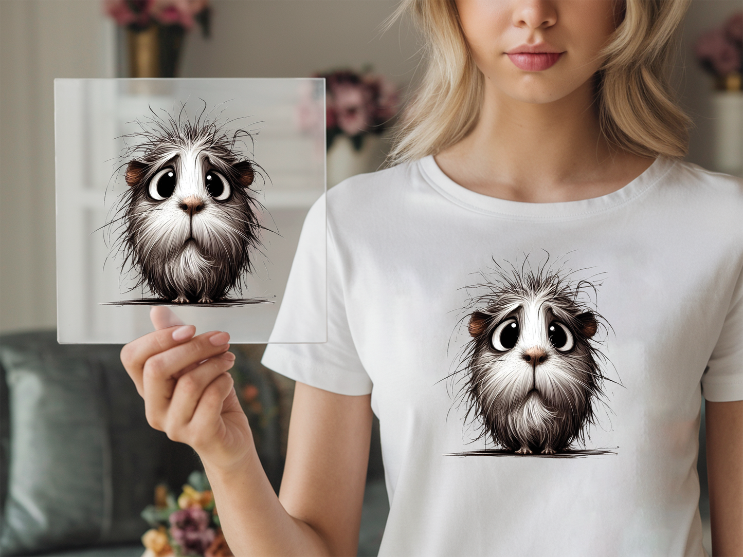 Bügelbild Meerschweinchen