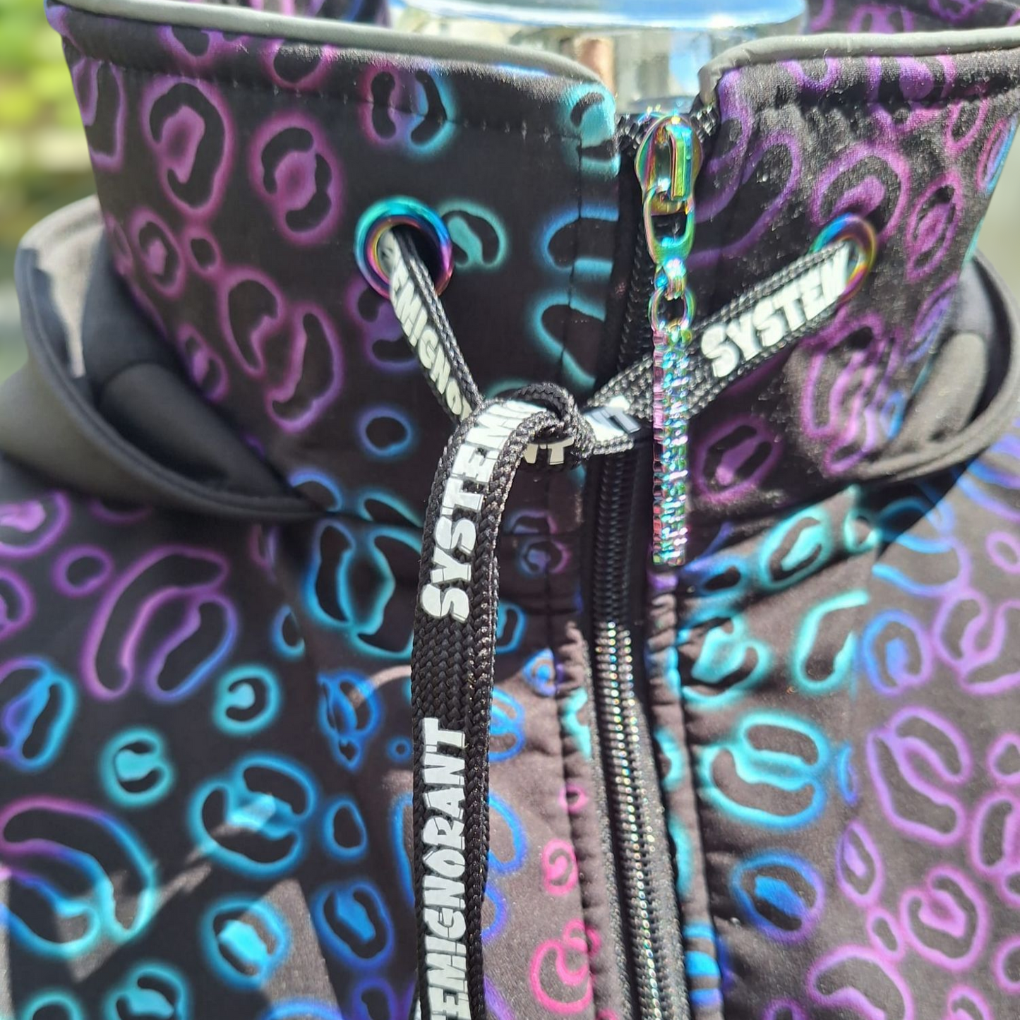 0,5m Leo neon Meterware Softshell