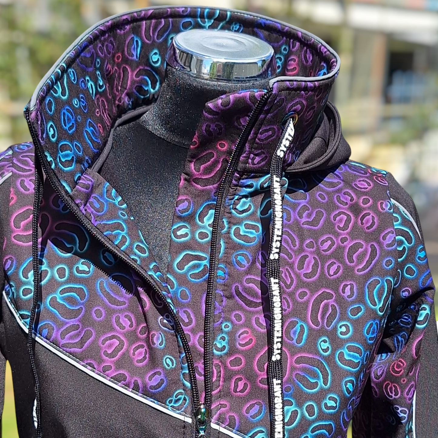 0,5m Leo neon Meterware Softshell