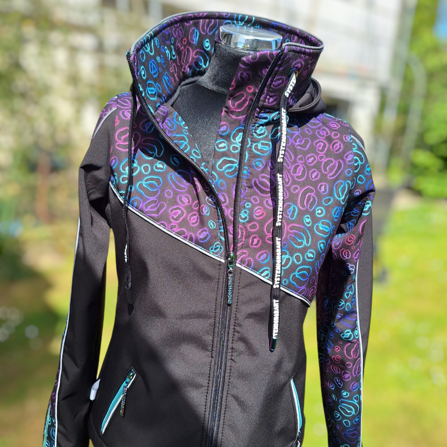 0,5m Leo neon Meterware Softshell
