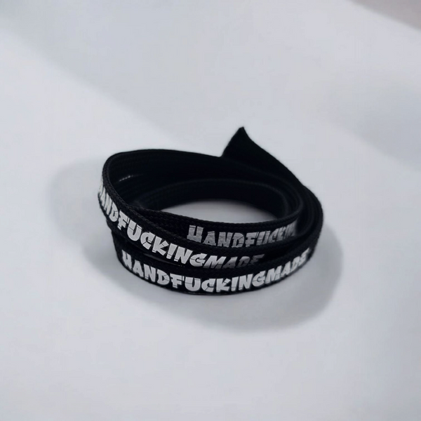 Flachkordel 1m "Handfuckingmade"