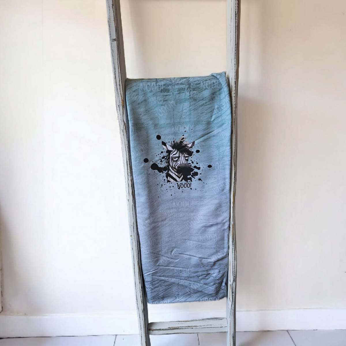 1m Sommersweat angeraut Terry Zebra No