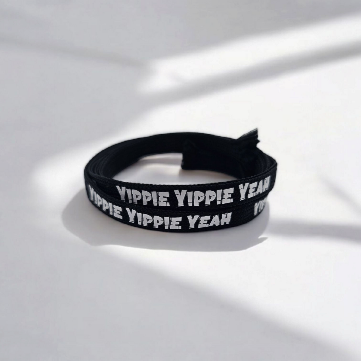 Flachkordel 1m "yippie yippie yeah"