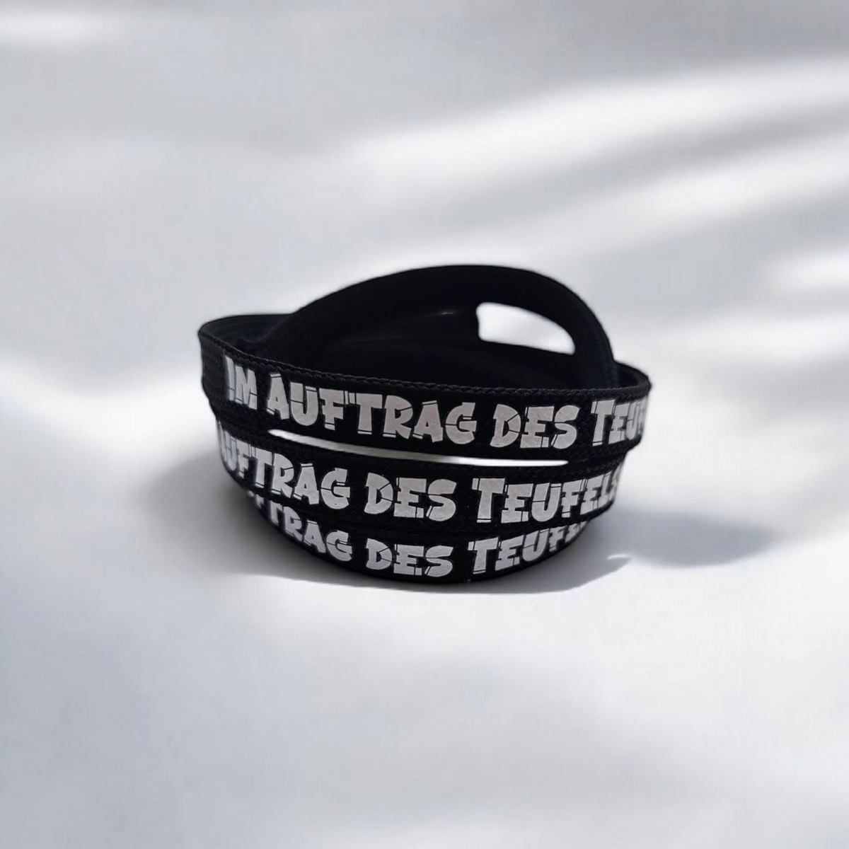 Flachkordel 1m "im Auftrag des Teufels"