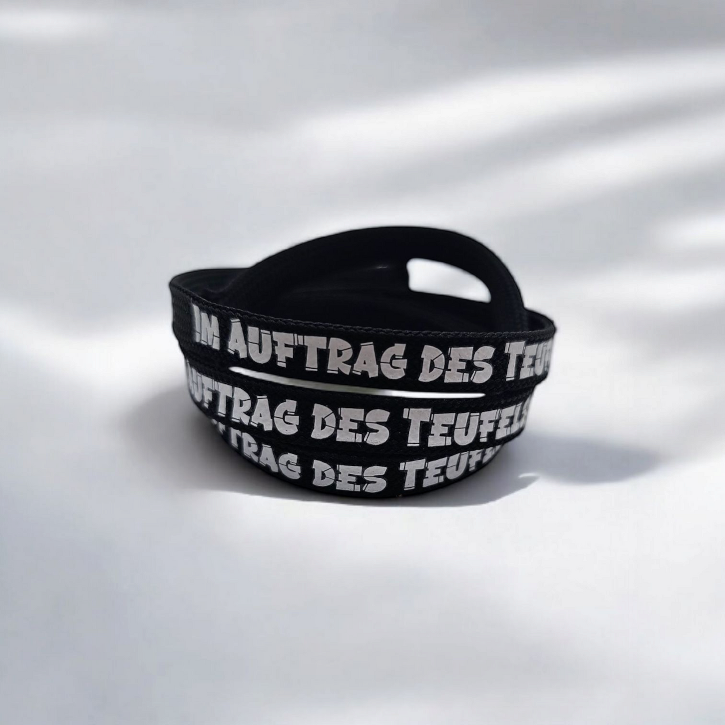 Flachkordel 1m "im Auftrag des Teufels"