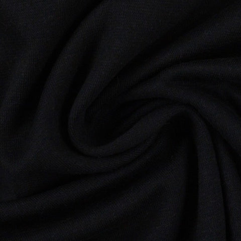 1 m Heike, Schlauchware, Bündchen, uni, schwarz