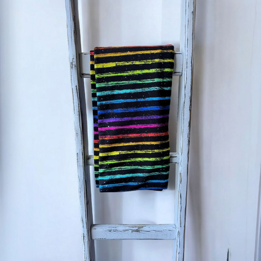 0,5m Grunge Rainbow Stripes