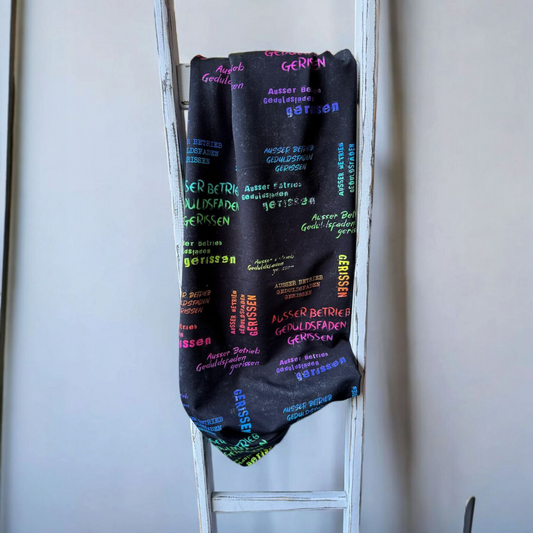 0,5m Bio-Jersey Geduldsfaden gerissen Rainbow Allover