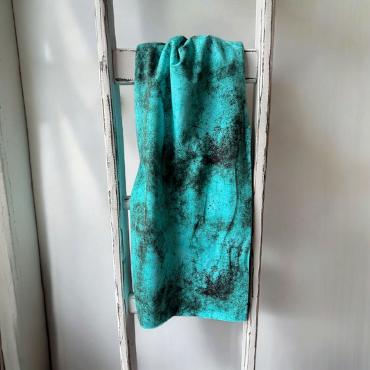 0,5m Bio-French Terry Vanählismus Grunge mint allover