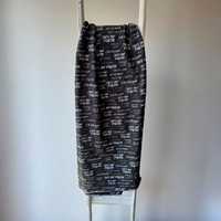 0,5m Sommersweat Cute but Psycho Schwarz weiß