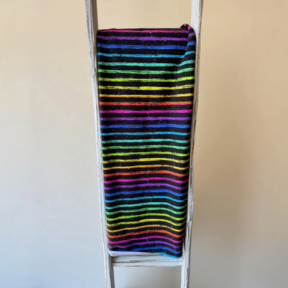 0,5m Grunge Rainbow Stripes
