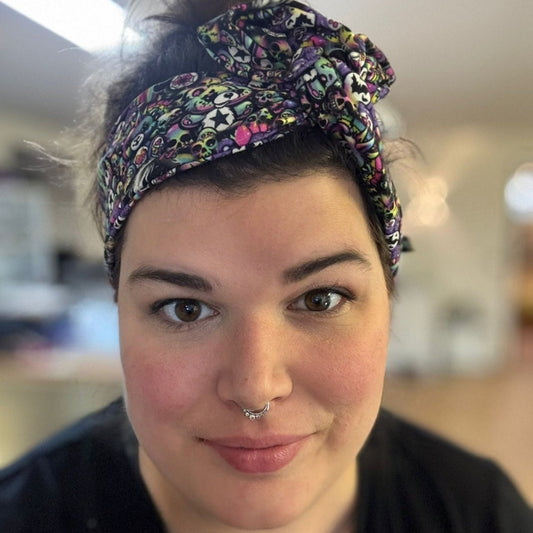 🐻Sparset Scrunchies & Drahthaarband Punkbärchen 1 Draht-Haarband und 3 Scrunchies