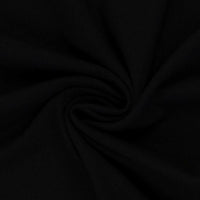 1 m Heike, Schlauchware, Bündchen, schwarz