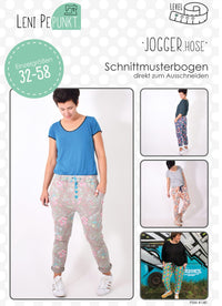 PAPIERSCHNITTMUSTER # 140 JOGGER.hose | Gr. 32-58  Leni pepunkt