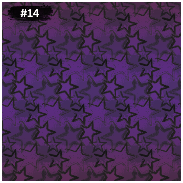 0,5m Grungestars lila Bio Sommersweat angeraut