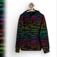 0,5m Bio Jersey  kombi "Statt konfetti rainbow"