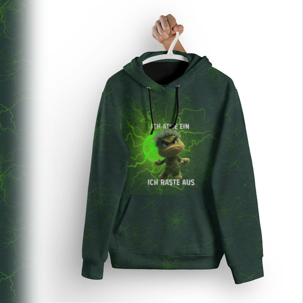 1m Bio-Sommersweat 1m Ich atme ein ich raste aus Panel